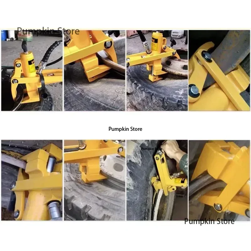 NEW 10T Forklift Tire Pickup Tool Pneumatic Portable Tire Press Pneumatic Hydraulic Stripper Loader Tire Pickup Tool Universal