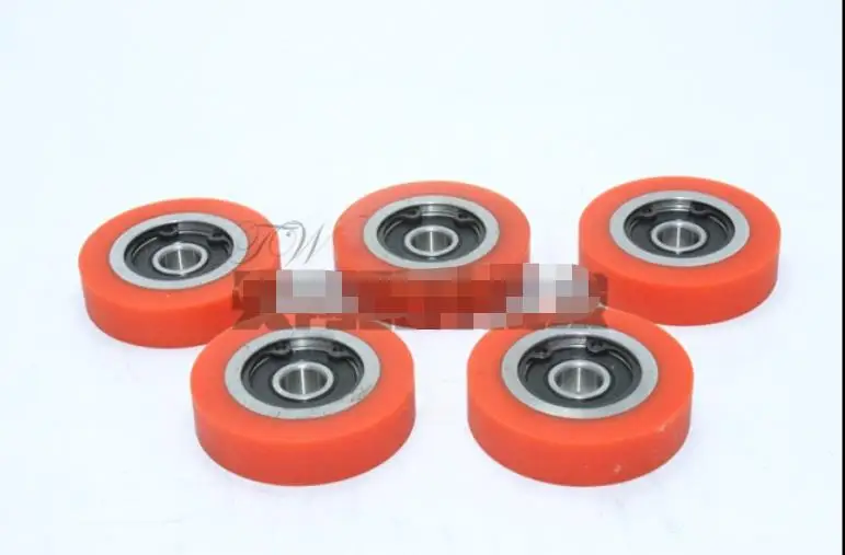 Edge Banding Machine Tracking Wheel 40x8x10 PU Wheel Imitation Wheel Flush Rubber Wheel Edge Banding Machine Flush Wheel