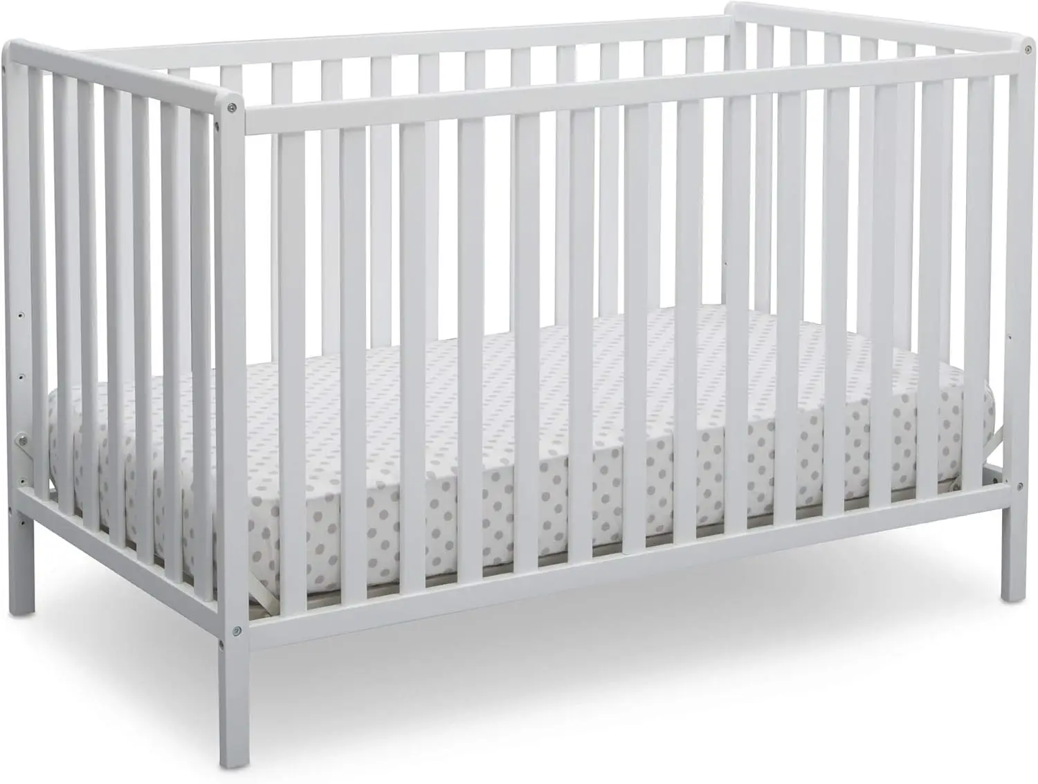 Children Heartland 4-in-1 Convertible Crib - Gold Certified, Bianca White