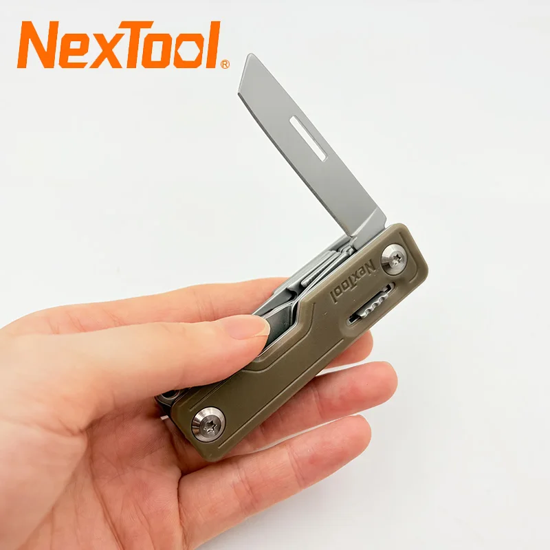 NexTool 10 in 1 EDC Keychain Multitool Multifunctional Unpack Knife Scissors Screwdriver Portable Outdoor Camping Tool