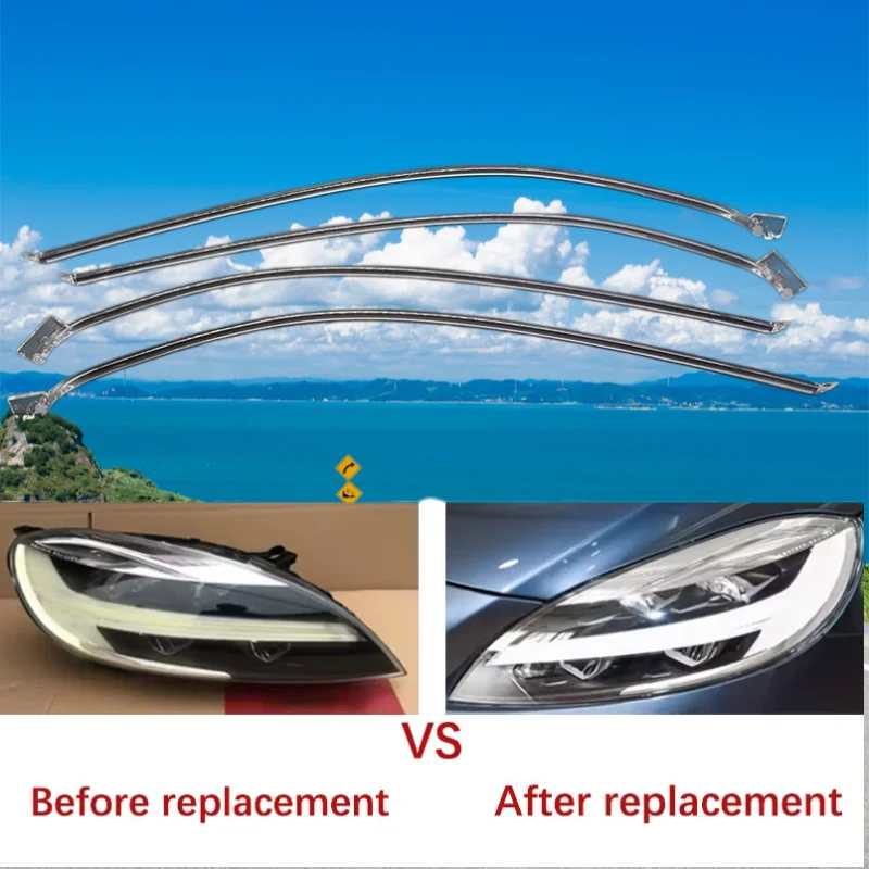 DRL Lamp Ballast Module Angel Eye White Light Suitable for Volvo V40 Daytime Running Light 17-2019 Car Headlight DRL Guide Strip