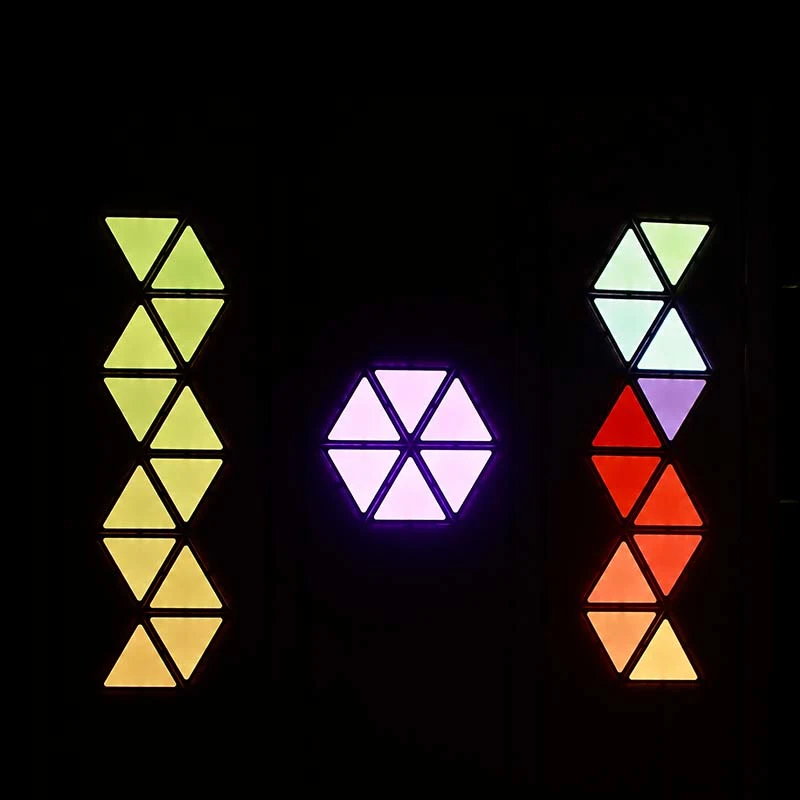 Bar Wall  Adhesive Intelligent Magic Board RGB Triangle Smart Panel  Stitchable Corridor Ceiling