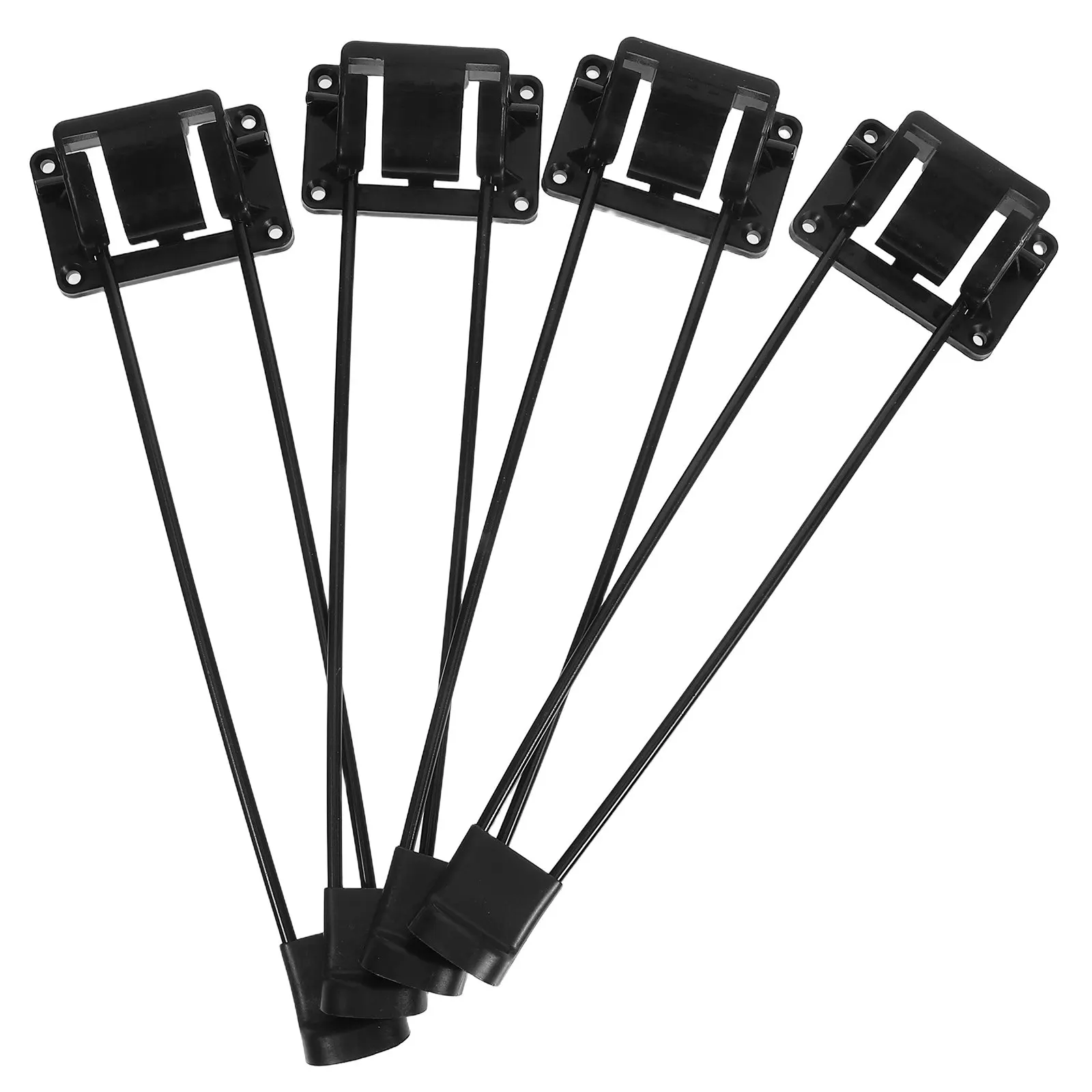 4-個の折りたたみ可能な金属製テーブル脚ポータブル折りたたみ式キャンプテーブル脚サポートピクニック屋外集会-diy-家具用ブラック