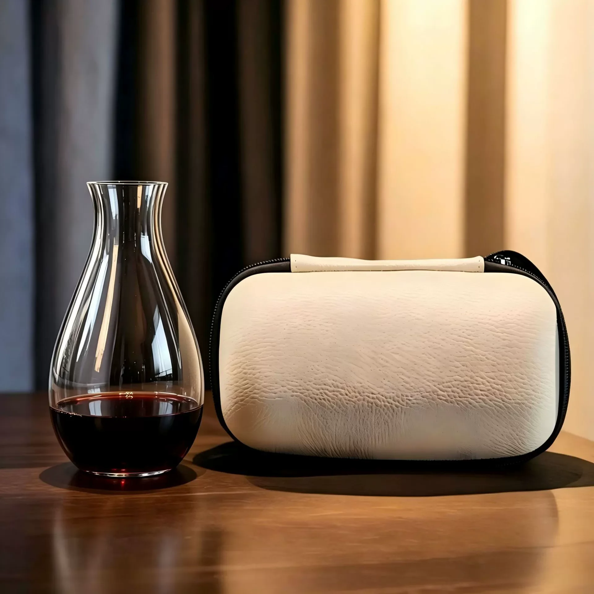 375ml Superior Quality Decanter Lead-Free Handmade Crystal Perfect Flawless Wine Decanter with bag