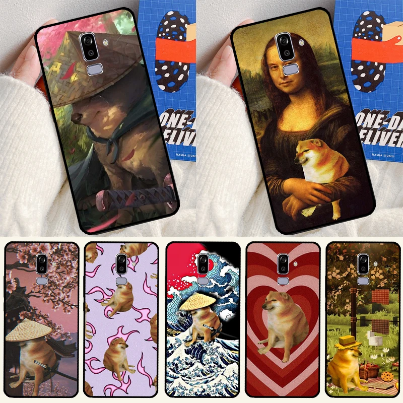 Doge Meme Cheems Case For Samsung Galaxy J5 J3 J7 A3 A5 2016 2017 A6 A8 A9 J8 2018 J4 J6 Plus Coque Fundas