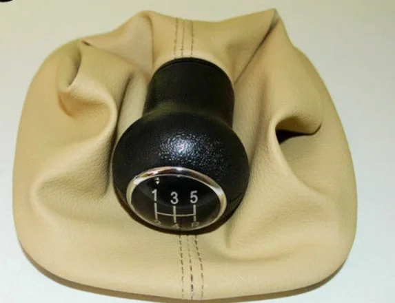 Ultra Durable Auto Accessory Gear Knob & Shift Boot Beige For Vw Passat B5 / B5.5 Best Value Car Parts