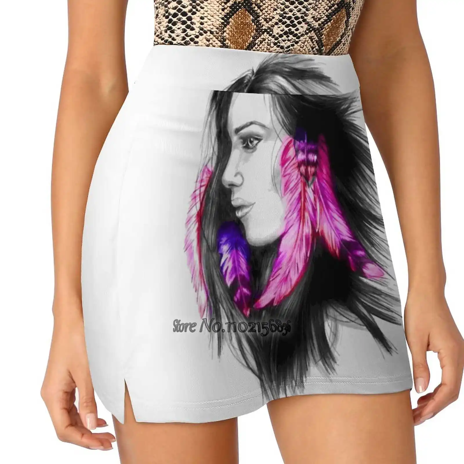 

Huntress * Magenta * Women'S Summer Fake Two Piece Skirts Casual Sports Beach Skirt Girl Skorts Headdress Huntress Hunter