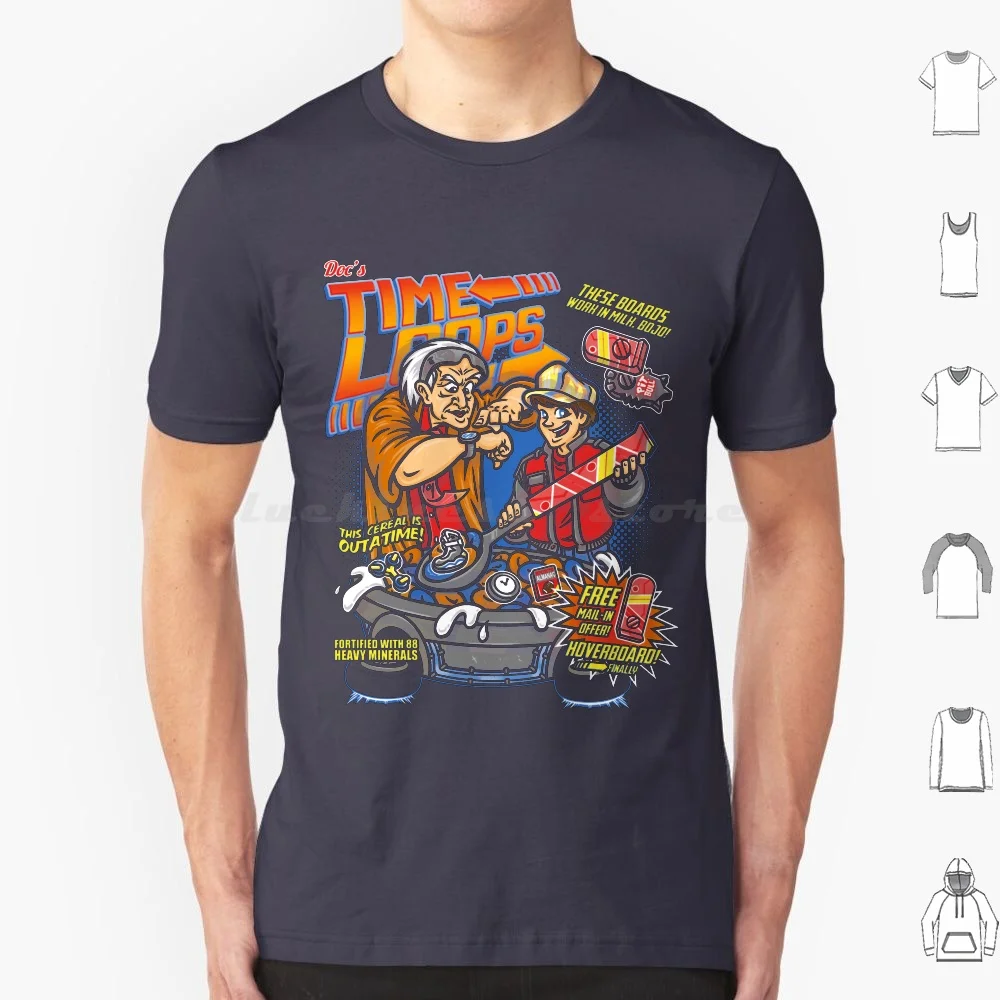 حلقات الوقت تي شيرت قطن للرجال والنساء يمكنك صنعه بنفسك حلقات وقت الطباعة Doc Brown Marty Bttf العودة إلى المستقبل 1985 2015 ألواح التحوم الطائرة