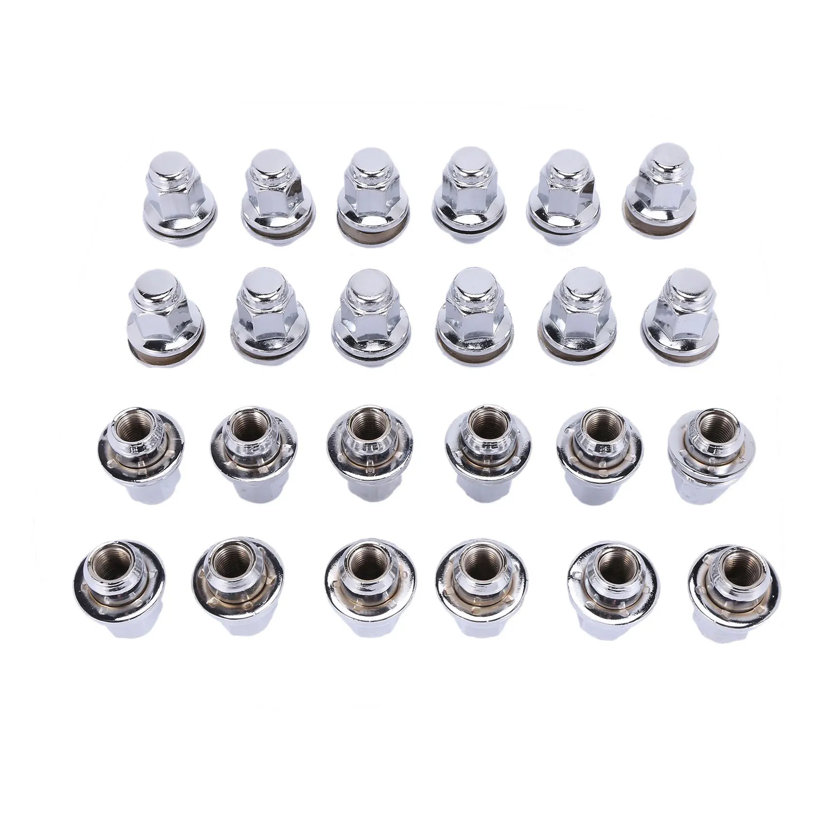 M14X1.5 24Pcs Car Tire Nut Anti-Theft Screw Wheel Modification Screw Nut Suitable for