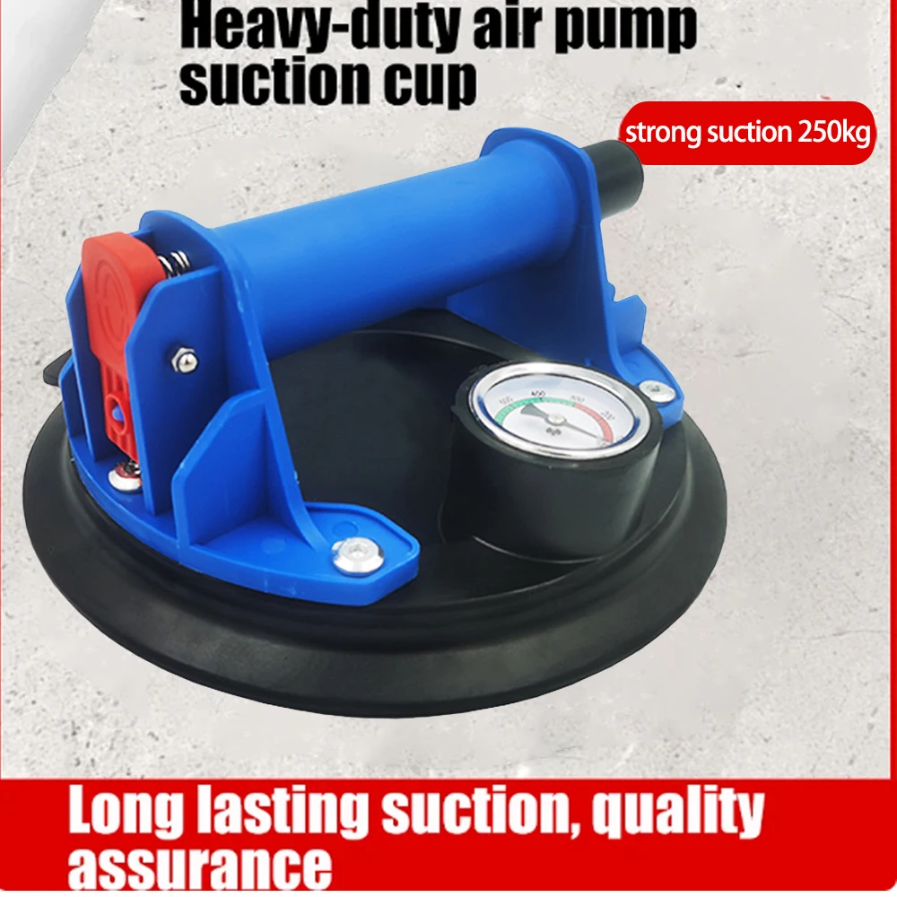 8 Inch 250Kg Luchtpomp Vacuüm Zuignappen Krachtige Sterke Handpomp Sucker Opgeheven Magneten Hantering Tools