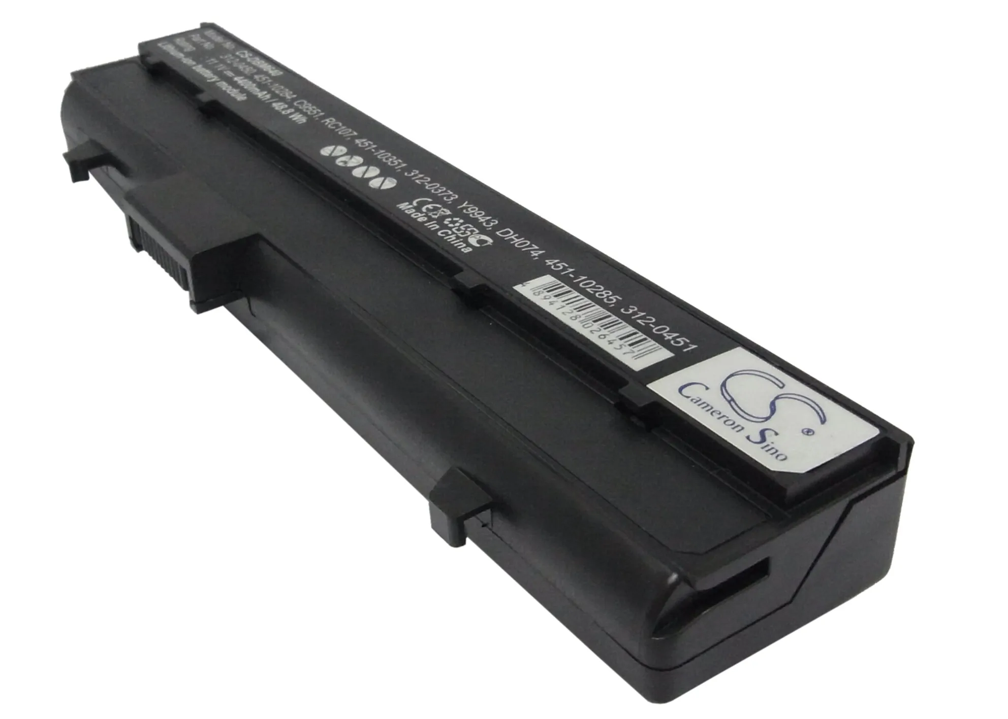 

CS 4400mAh battery for DELL 0FC141,0TC023,0WG389,0WG400,0Y9947,0Y9948,0YG310,0YG326,312-0373,C9551,C9553,C9554,CC154