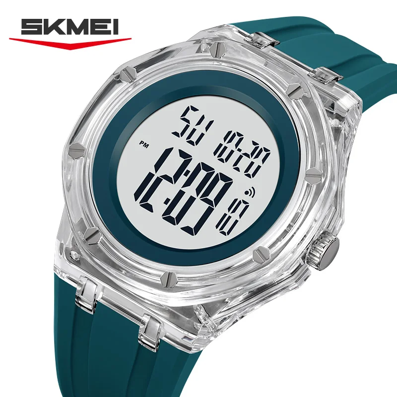 SKMEI 2489 Sports Digital Watch For Men Women Fashion Week Date Quartz Watch Led Light Wristwatch Relogio Masculino Waterproof
