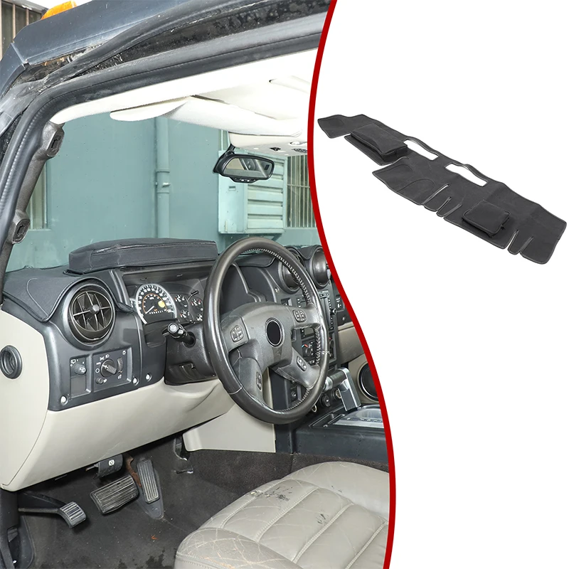 

1Pcs Black For Hummer H2 2003-2009 Car styling instrument panel storage sun protection and UV mat modification accessories
