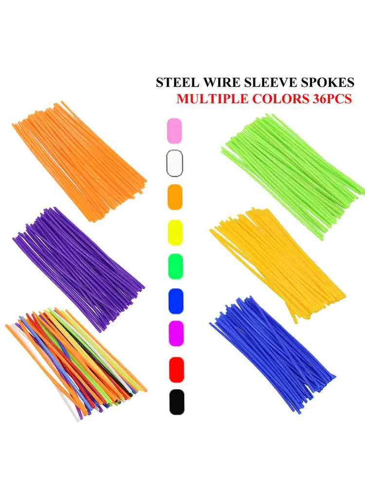 AliExpress NONE New Motorcycle  Wheel Rim Spoke Wrap Kit Skin Cover For Motocross Dirt Pit Bike Enduro