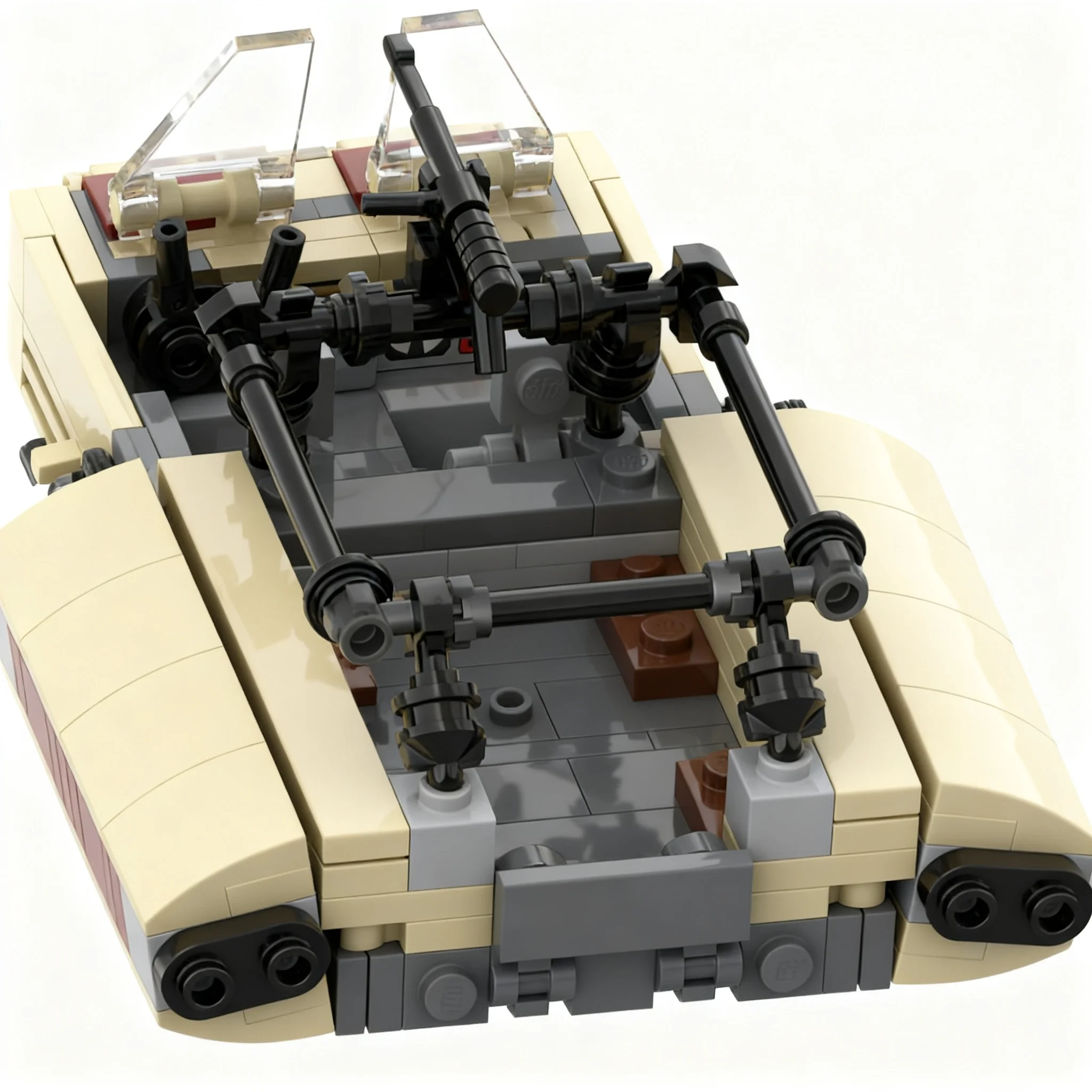 235pcs MOC LT 90 Armed Utility Speeder Model Building Blocks Architecture Toys Birthday Gifts Assemble DIY Idea Presentation Art