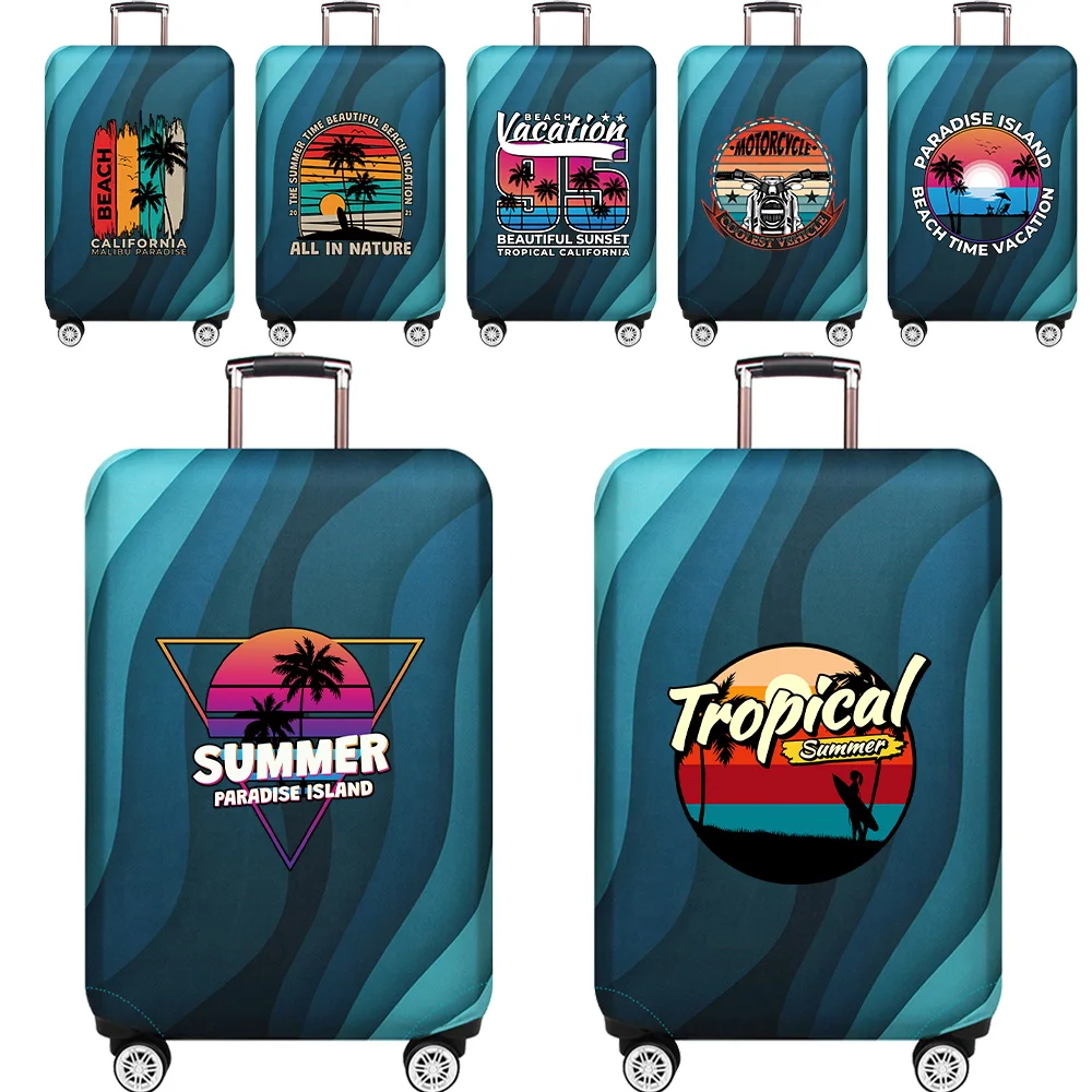 

Fashion Travel Suitcase Elastic Protective Cover Luggage Cover Holiday Series Suitable for 18-32 Inch Suitcases