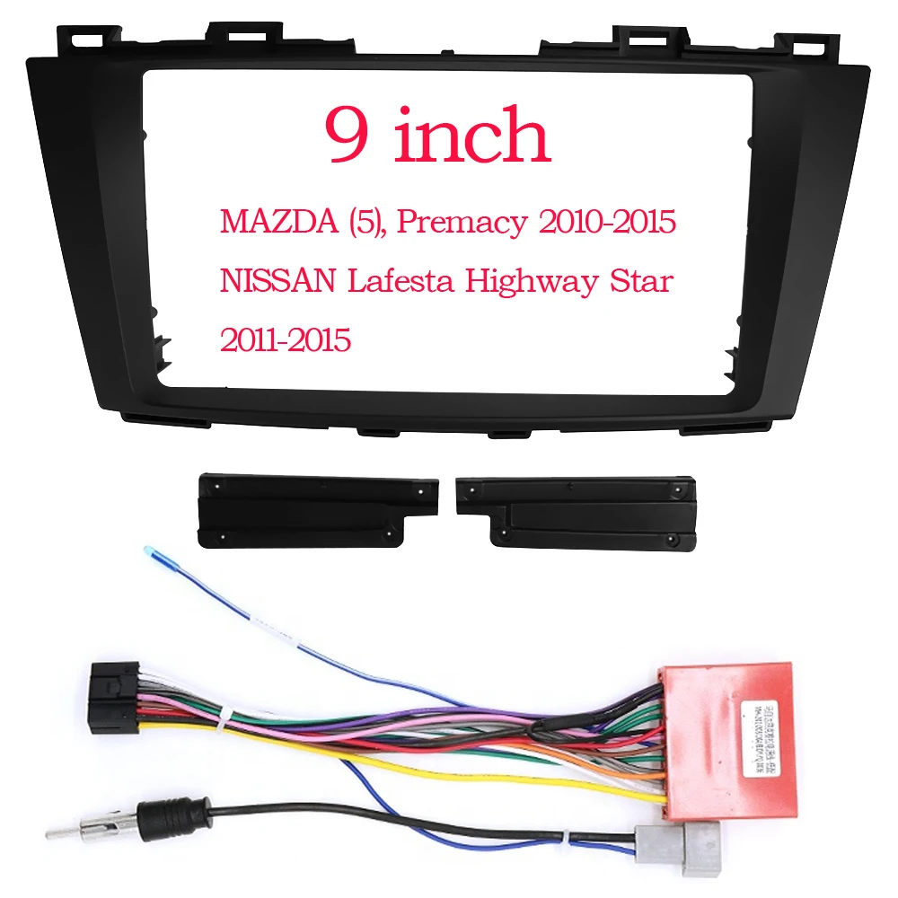 Car Radio Fascia For MAZDA 5 Premacy NISSAN Lafesta Auto Stereo Multimedia Player Dashboard Panel Frame Kit Fitting Adapter