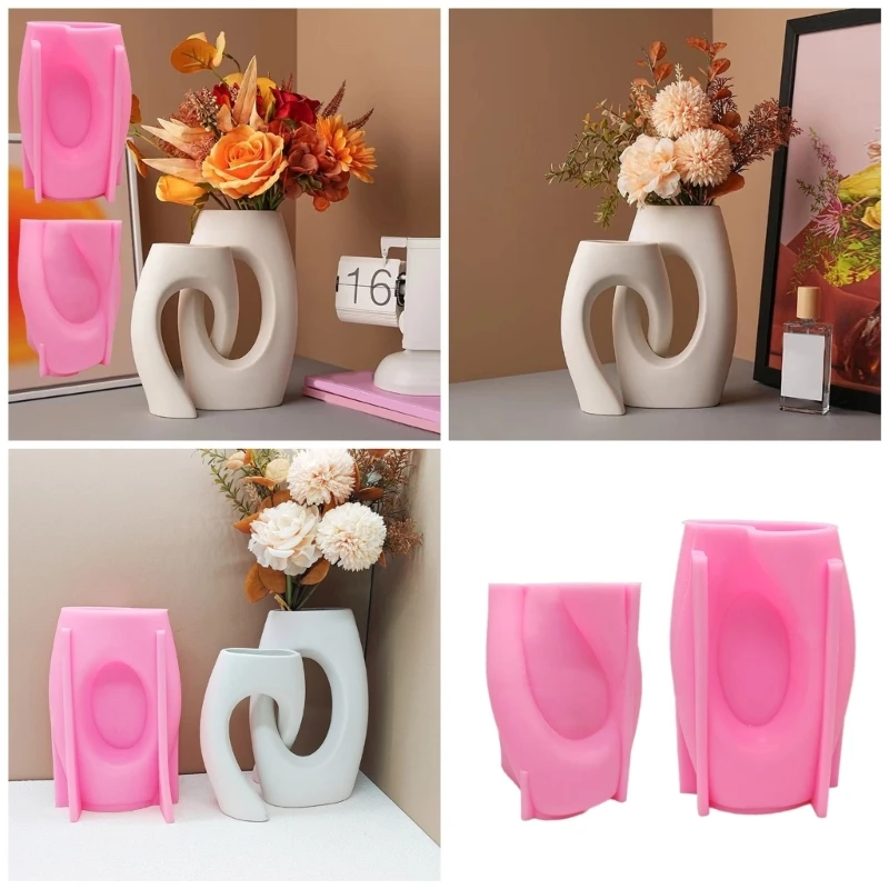 

Special Shaped Vase Resin Molds Succulent Plant Flowerpot Silicone Mould Concrete Cement Gypsum Mold DIYs Craft Decors