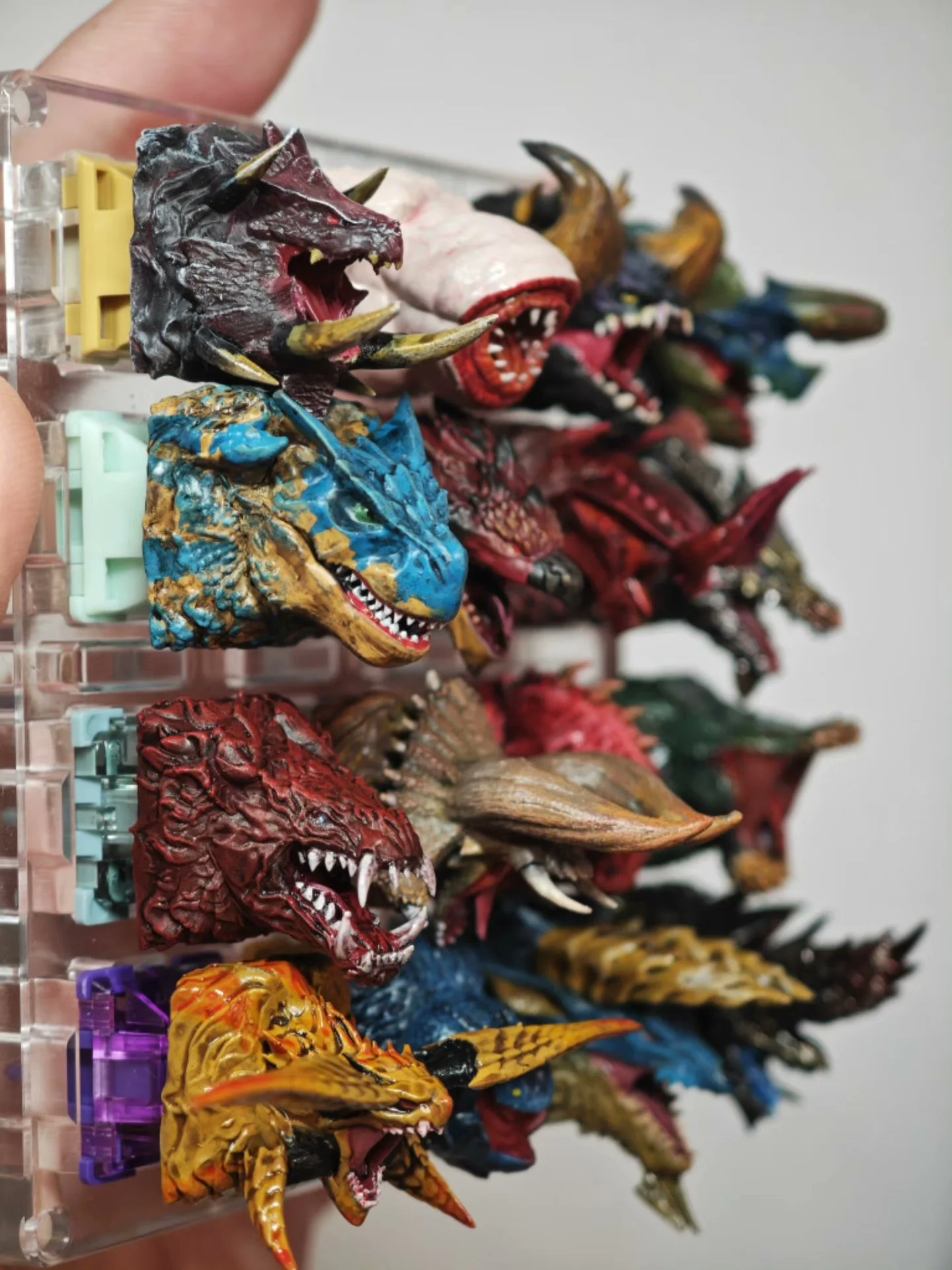 Custom Fantasy Beast Hunter Theme Keycap, Hand-Painted Finished Unit with MX Cross Stem, RPG Style Artisan Gift