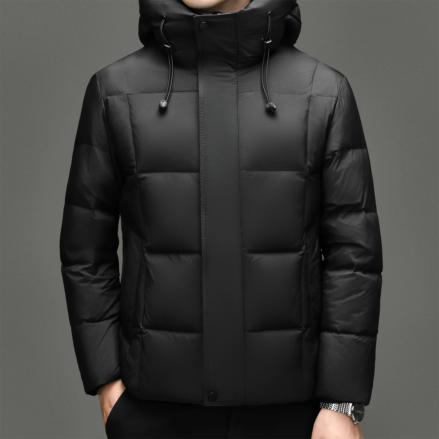 

Real 90% White Duck Down Parkas Coat High Luxury Men Winter 200g Feather Filingl Puffer Jacket Hooded Duck Down Outdoor Clothes