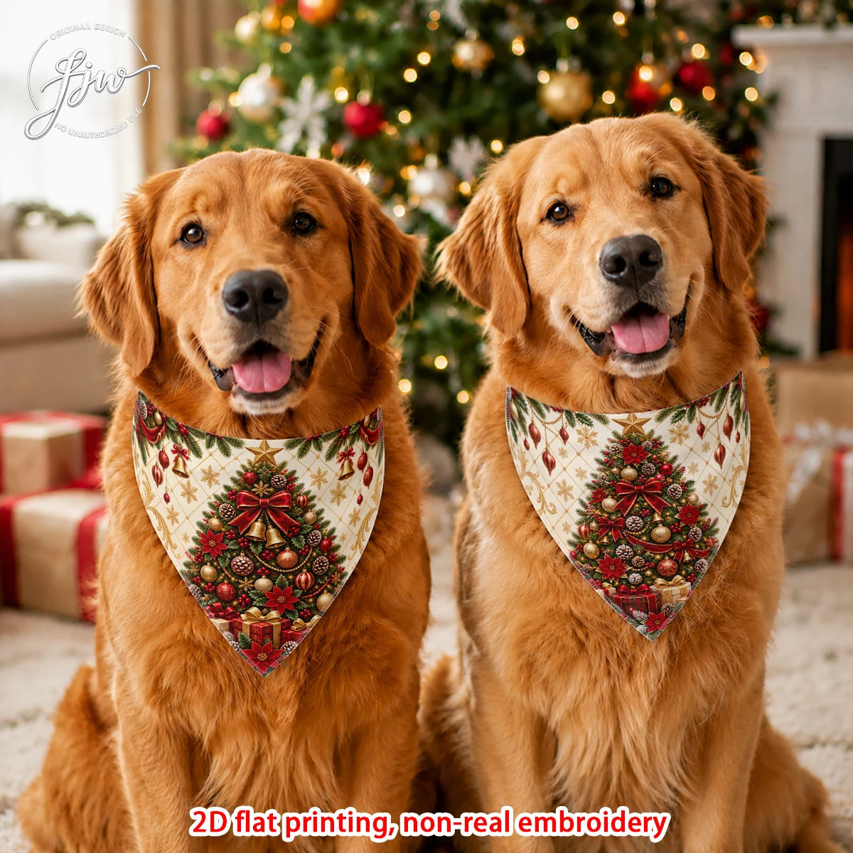 2pc 60cmx30cm Vintage Christma - Printed Bibs Pack 评论和价格