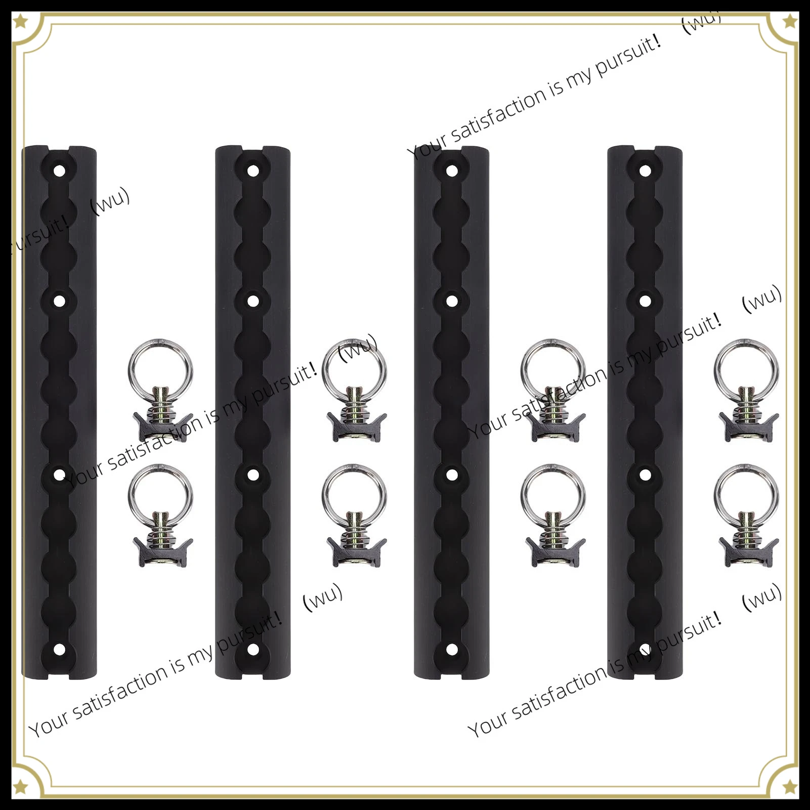 Aluminum L Track 304mm/12in Heavy Duty L Track Tie Down System with 8 O Ring Fittings for Motorcycles ATVs Dirt Bikes Utility Tr