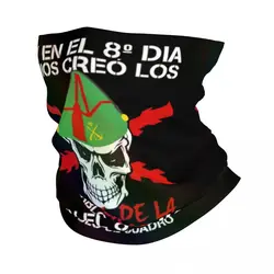 Custom Spanish Legion Neck Gaiter Women Men Windproof Winter Spain Coat of Arms Bandana Scarf for Ski