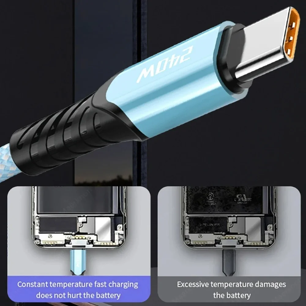 USB to Type C Fast Charging Cable Mobile Phone Charger Data Cord For iPhone Samsung Xiaomi Huawei USB Quick Charge Phone Cable