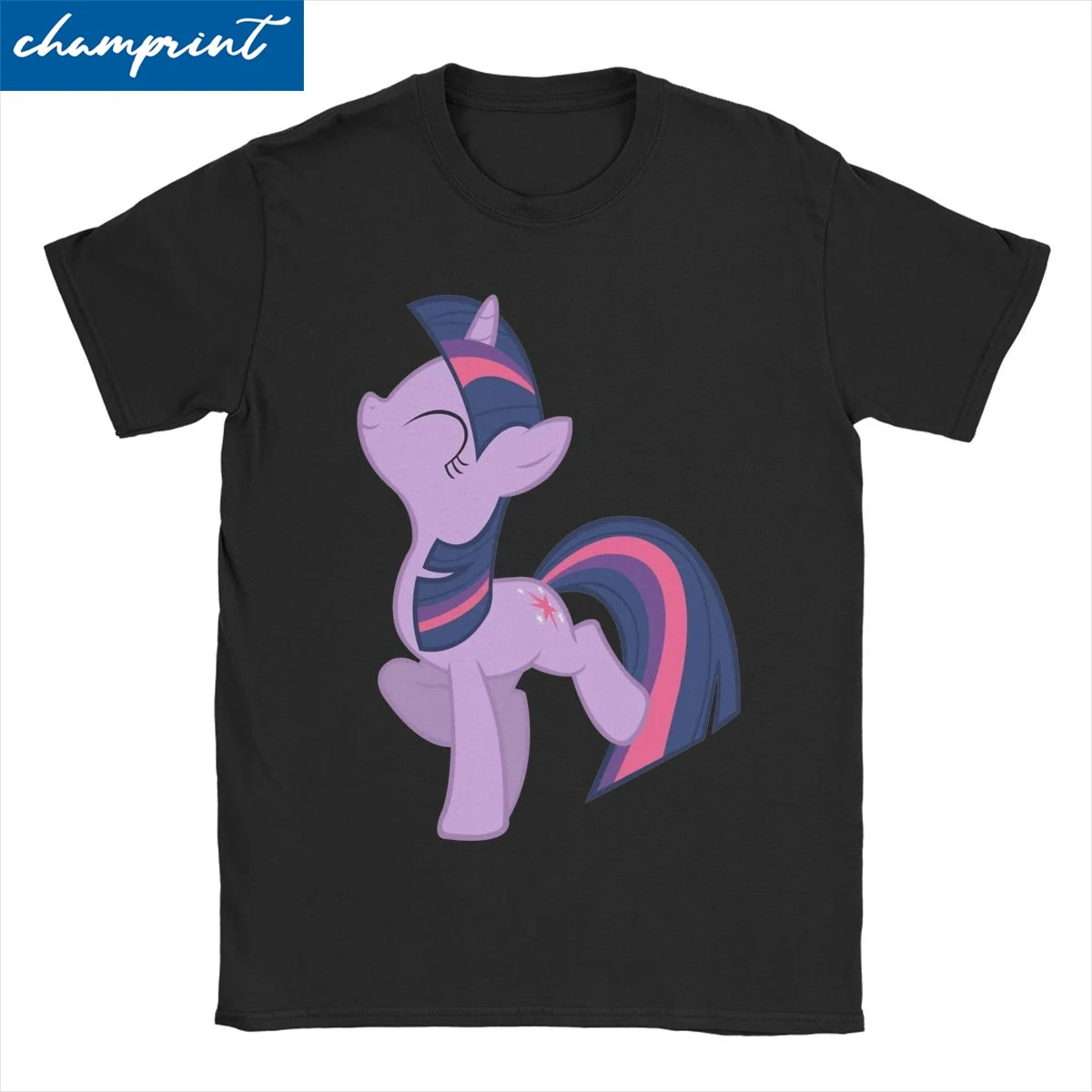 Who's A Cute Twilight Sparkle Men Women T Shirts Funny Tee Shirt Short Sleeve Round Neck T-Shirts 100% Cotton Plus Size Clothing