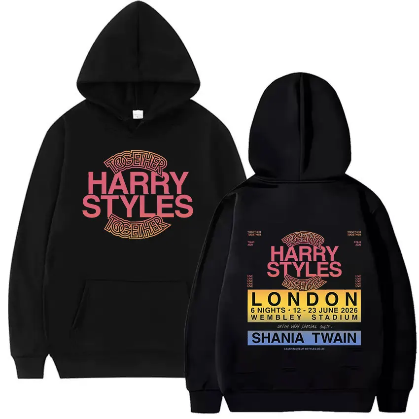 

Коллекция одежды Harry Styles Together Tour 2026 Осень/Зима: Новая люксовая модная повседневная одежда для мужчин и женщин, супербольшой размер, городской стиль, Y2K