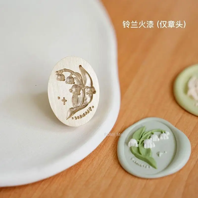 Metal Plant Wax Seal Head of Horseshoe Lily Wedding Flower Seal Wax Seal Diy Wedding Invitation Decoration