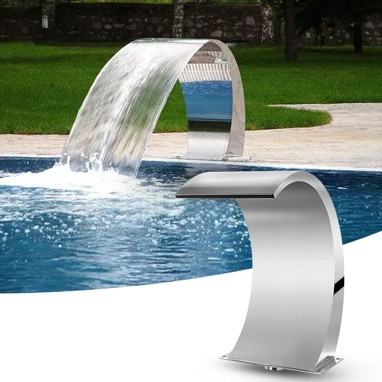 

304/316 stainless steel swimming pool water curtain gardening outdoor wall waterfall