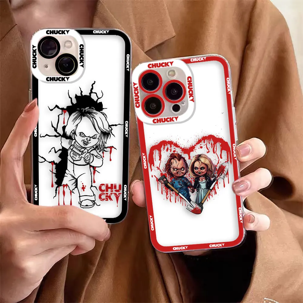 

Print Good Guys Chucky Cover Clear Phone Case For iPhone Apple 17 17E AIR 16E 16 15 14 12 13 11 Pro 8 7 Plus Max Capa Case Shell
