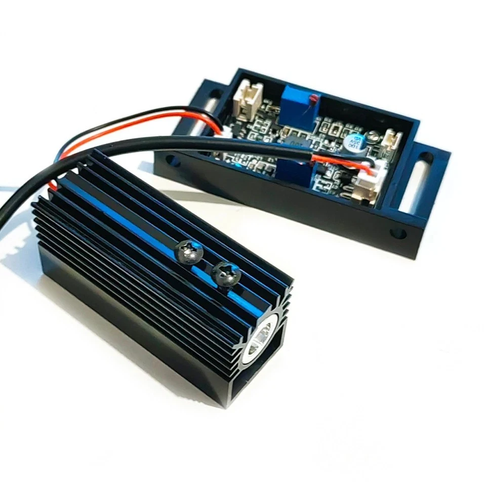 571nm 50mW / 560nm 20mW Yellow/Green Dot Laser Module 9-12V Driver Heatsink Woodwork Positioning