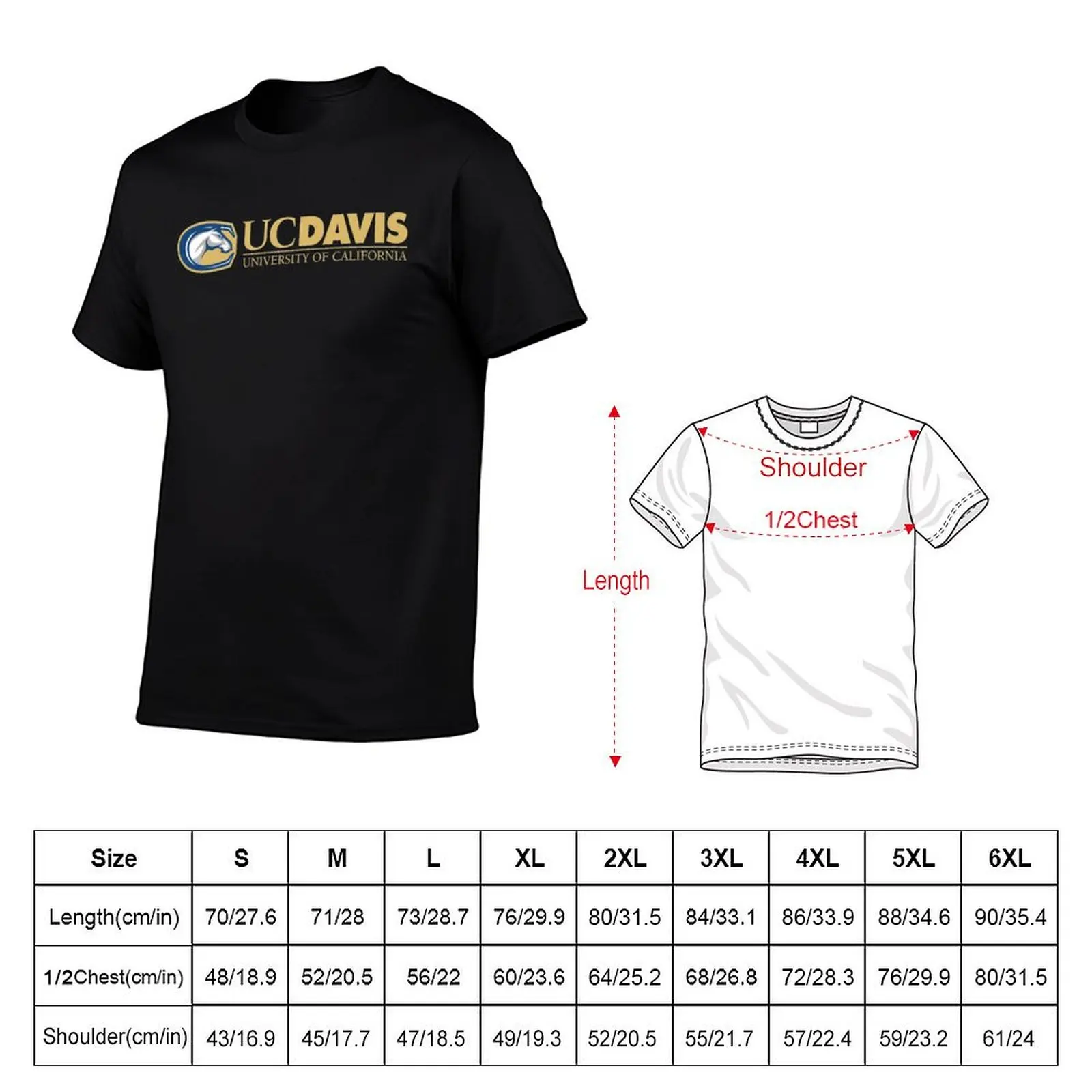 uc davis university merch T-Shirt Outdoor Sports Short Sleeve Top