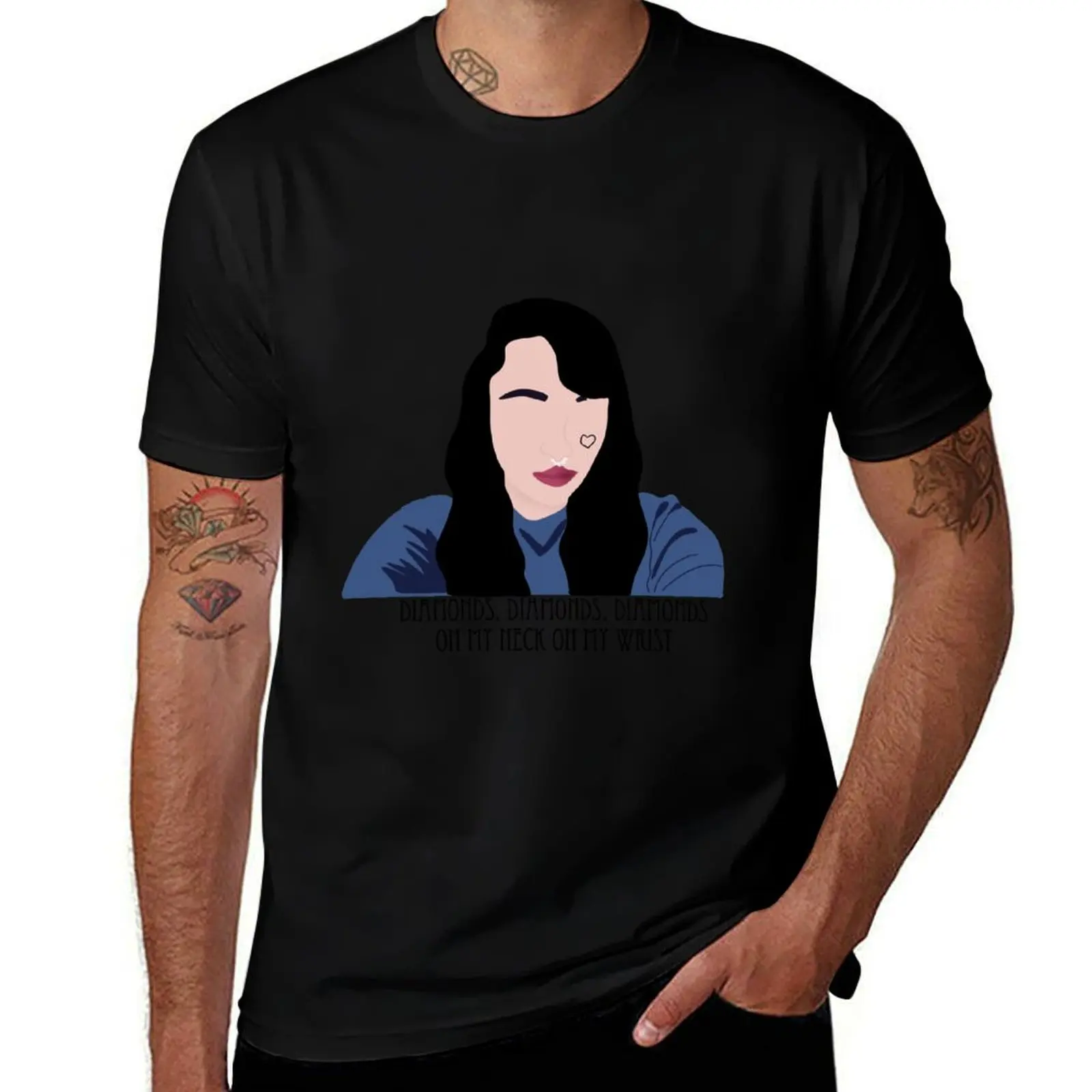 Amanda Bynes T-Shirt Large Size Basic Casual T-Shirt