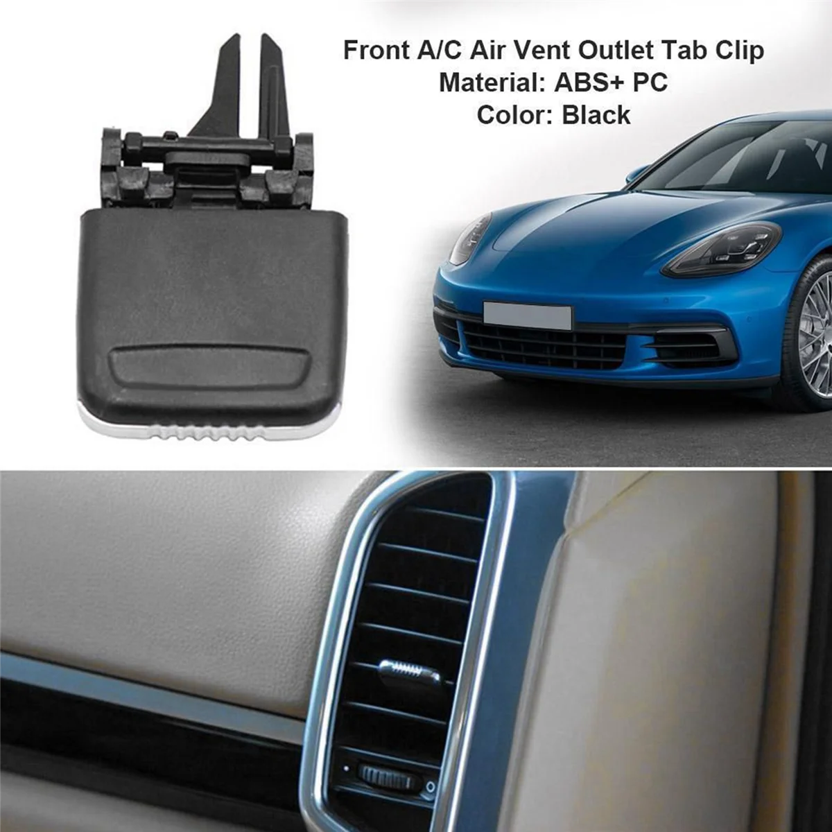 10X Front A/C Air Vent Outlet Tab Clip Repair Kit for Porsche Cayenne 2011-2016 Car image 6