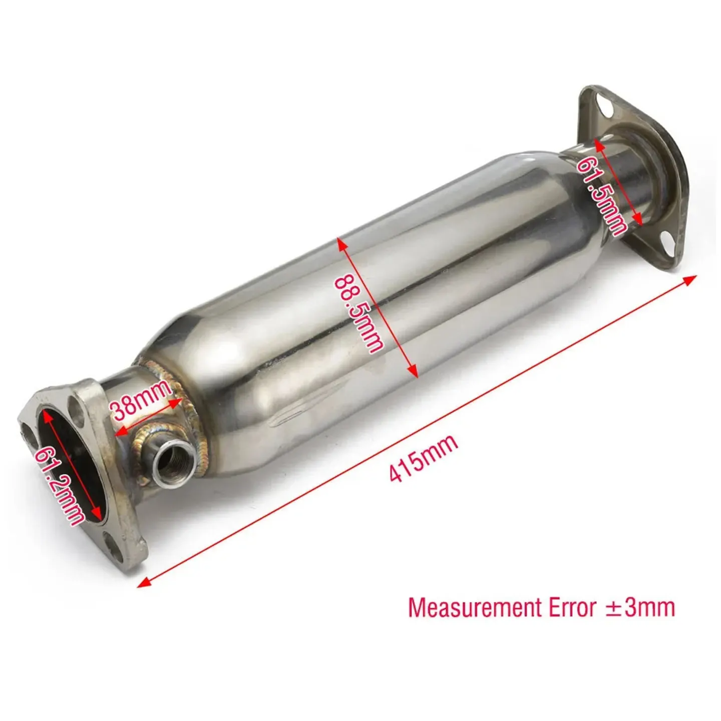 Applicable to 88-00 88-91 CRX modified exhaust pipe straight through head section