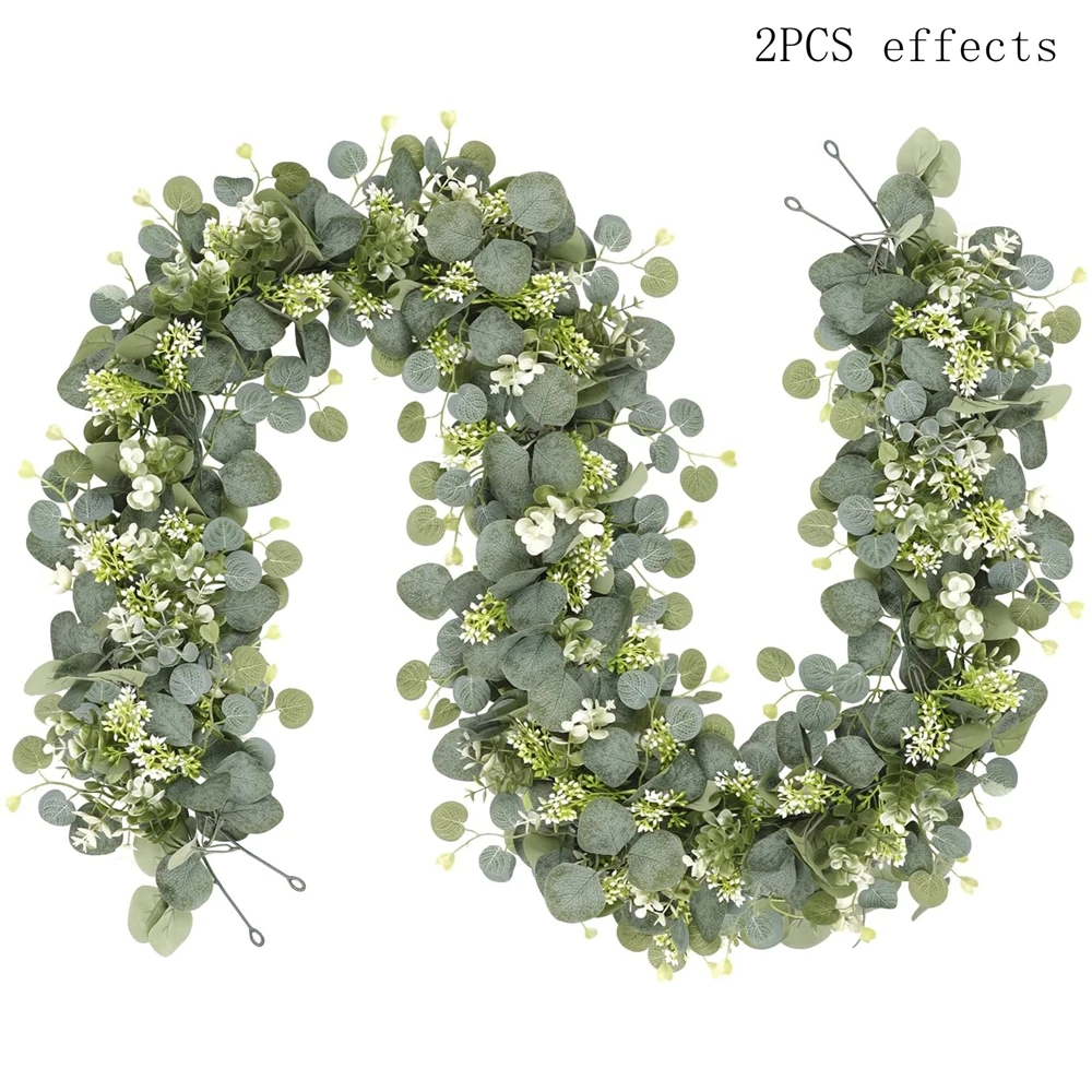 1pc Greenery Foliage Vine Artificial plant christmas tree Ornaments Wedding outdoor garden courtyard arch Home table Diy decor