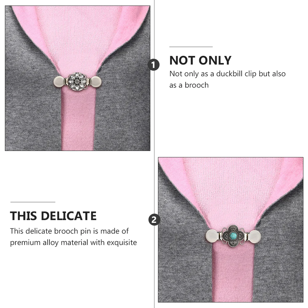 3 szt. Broszka do swetra szala damska antyrefleksyjne klipsy modne stopowe prezenty materiałowa mała agrafka klamra akcesoria jubilerskie