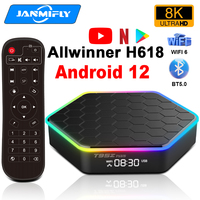 T95Z Plus Smart Tv Box Android 12 wifi6 HD 8k Allwinner H618 Multilanguage Streaming Media Player Set Top Box Support Google