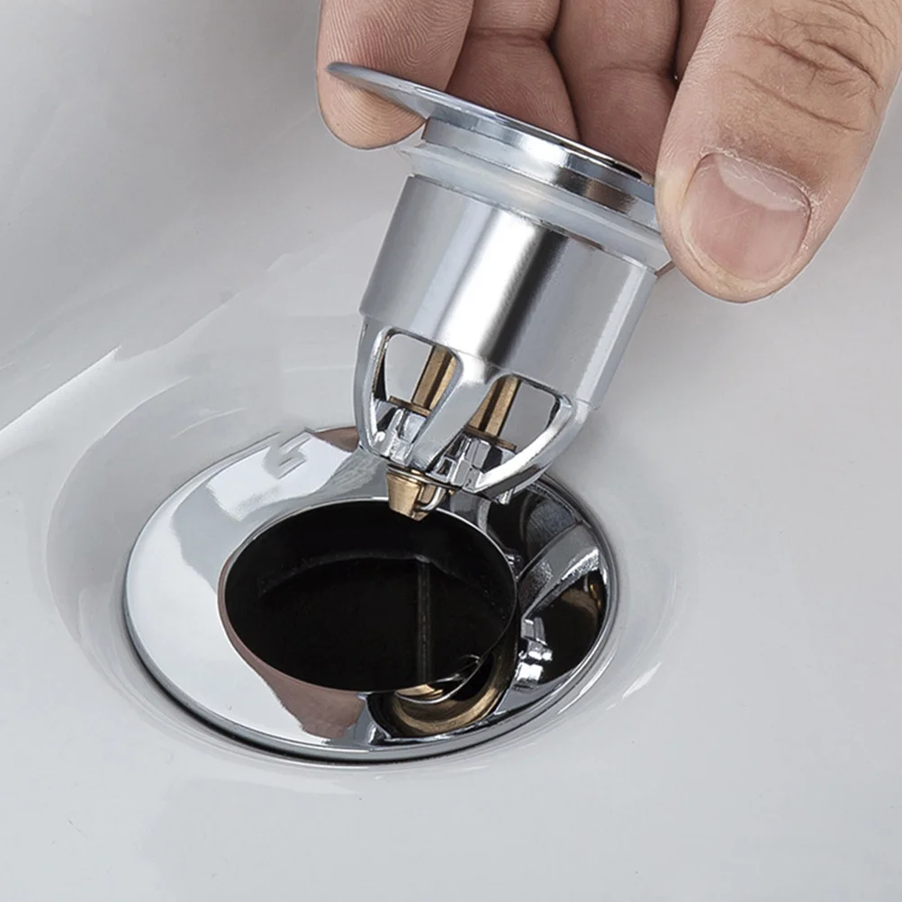 

1Pcs Press Down Drain Stopper Durable Bounce Core Sink Plug Bathroom Kitchen Bathtub Easy Removal Replace Broken Missing Plugs