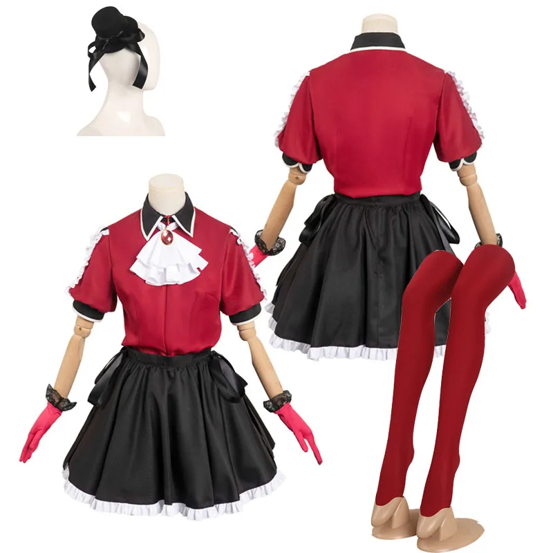 ชุดคอสเพลย์อนิเมะ oshi NO Ko Arima Kana สำหรับเด็กผู้หญิงร้องเพลงชุดเสื้อเชิ้ตกระโปรงชุด JAS mewah เทศกาลฮาโลวีนสำหรับเด็ก