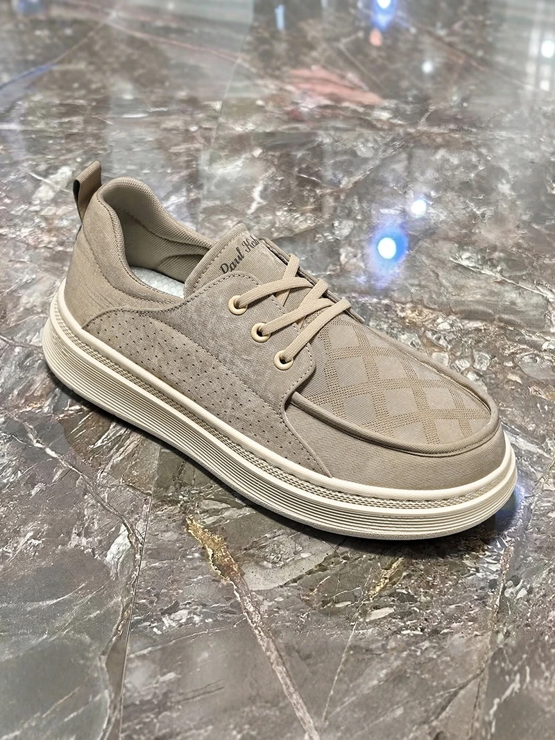 

Men's Summer Breathable Ice Silk Thin Canvas Shoes Casual Loafers Anti-slip Thick Bottom Old Beijing Cloth Shoes