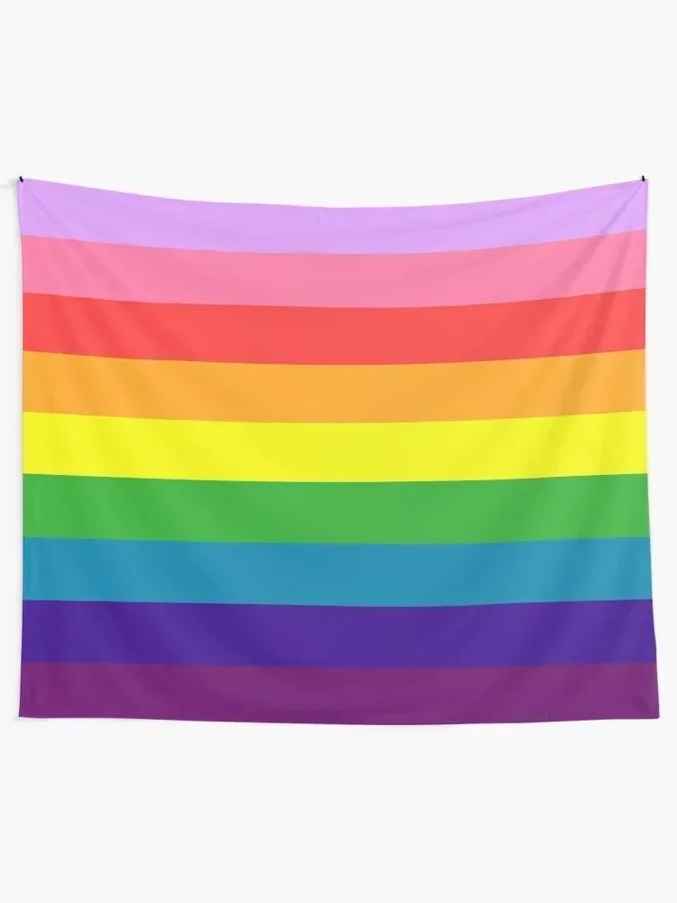 2017 Diversity Gilbert Baker 9-Bar Rainbow Pride Flag Tapestry Bedroom Decoration Wall Coverings Tapestry