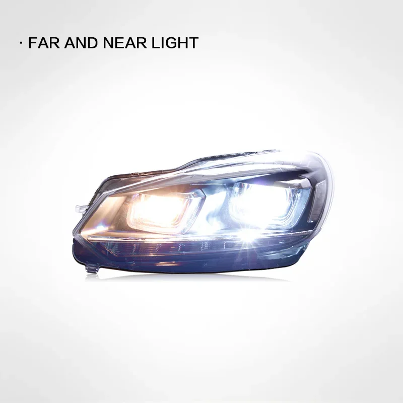 

Car LED Headlight Light Assemblies For Volkswagen Golf 6 Mk6 2008-2013 Auto Fog DRL Brake Turn Signal Lamp Plug and Play