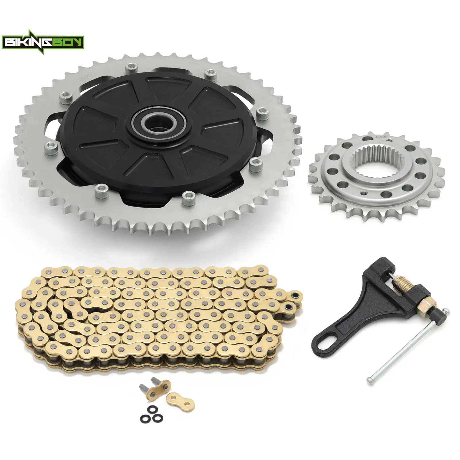 BIKINGBOY Chain Drive Conversion Sprocket Flange Touring Bagger Twin Cam M8 Electra Glide FLHT FLTR Road King FLHR FLHX 09-23 10