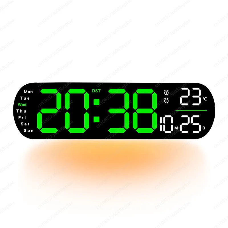 Moderne digitale Wanduhr mit großem LED-Display – multifunktionales, minimalistisches Design für Heim- und Bürodekoration