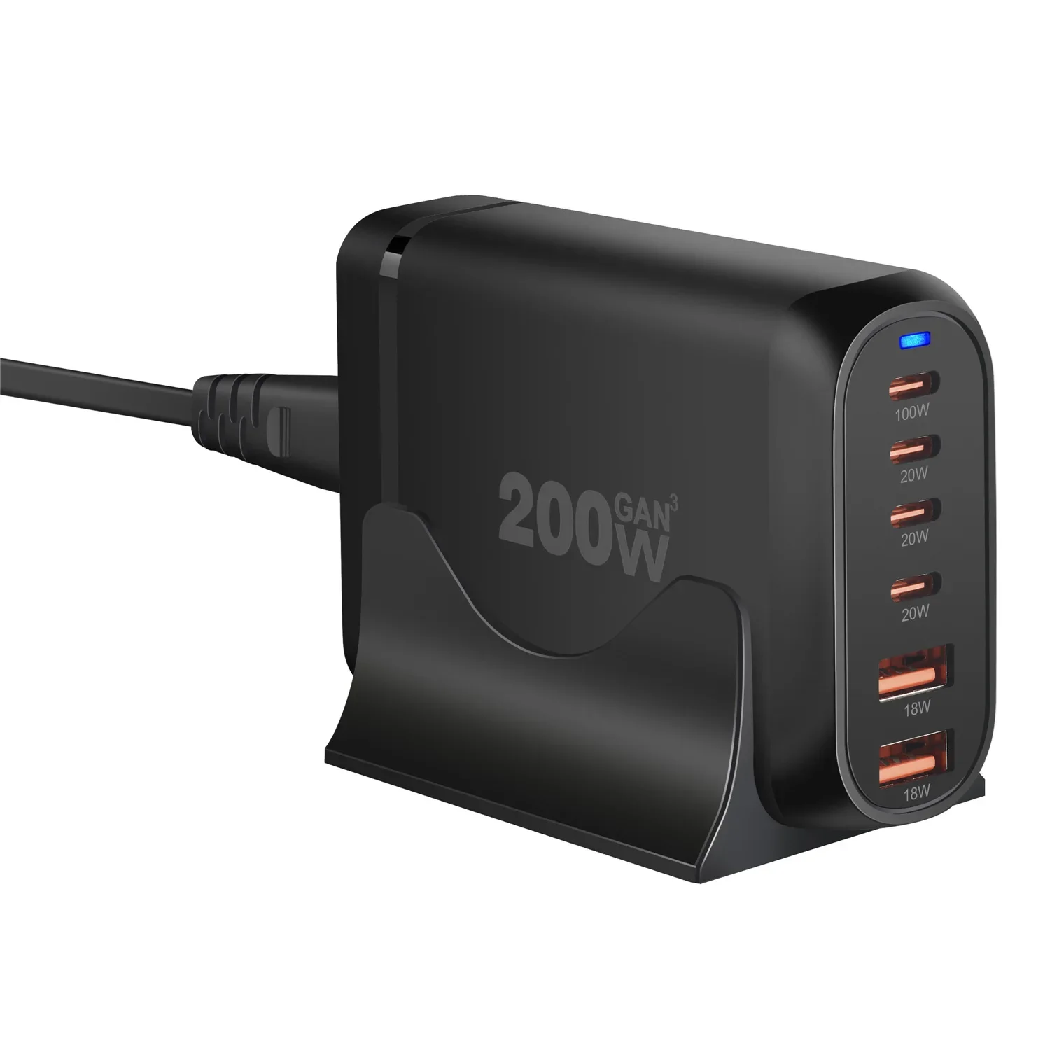 200W GaN PD 충전기 120W 다기능 고속 충전 3A3 C 데스크탑 충전기 160W 멀티포트 4C2A 어댑터
