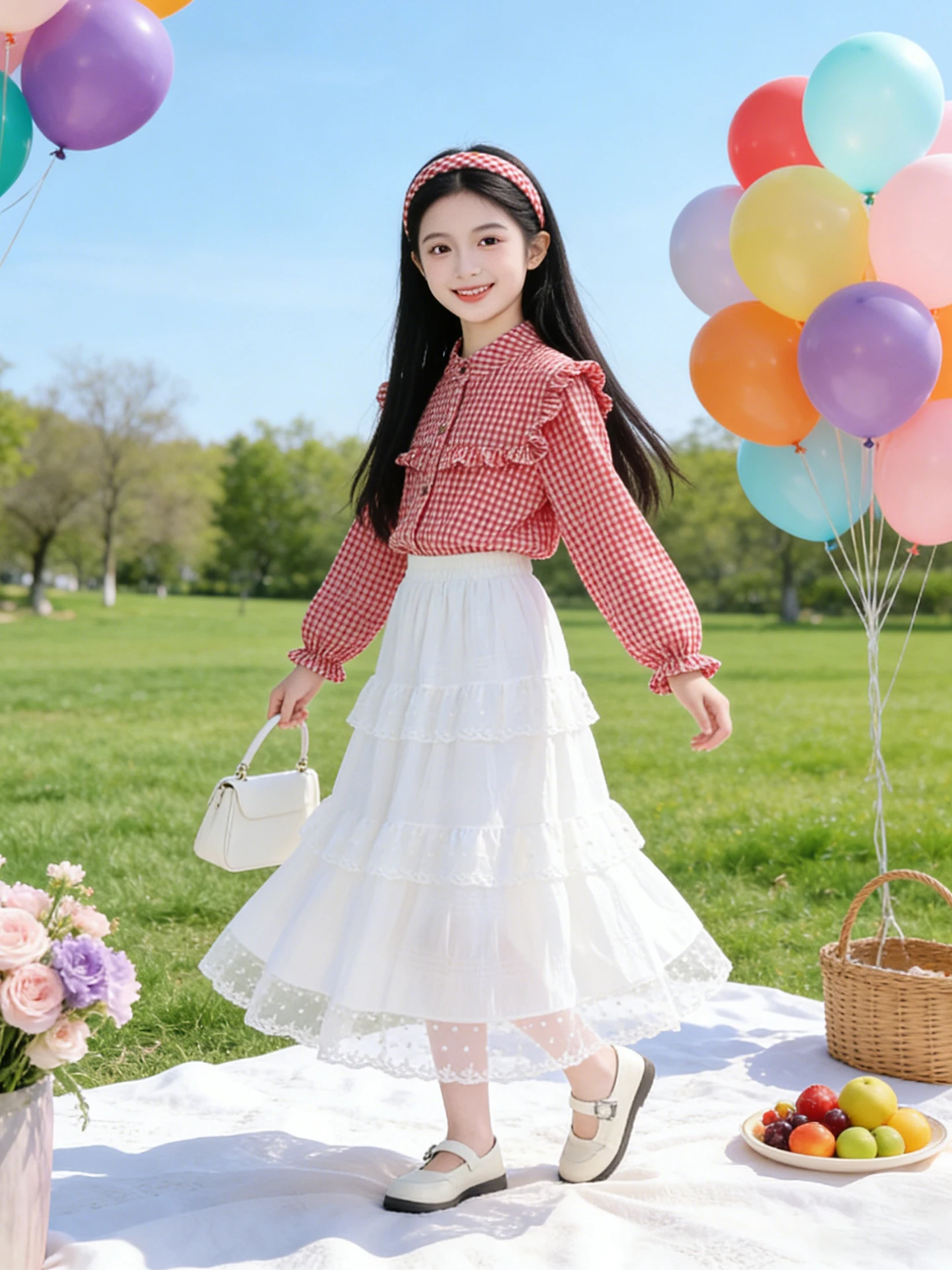 Children's clothing girls spring shirt new middle-aged and older spring and autumn long-sleeved shirt girls plaid jacket